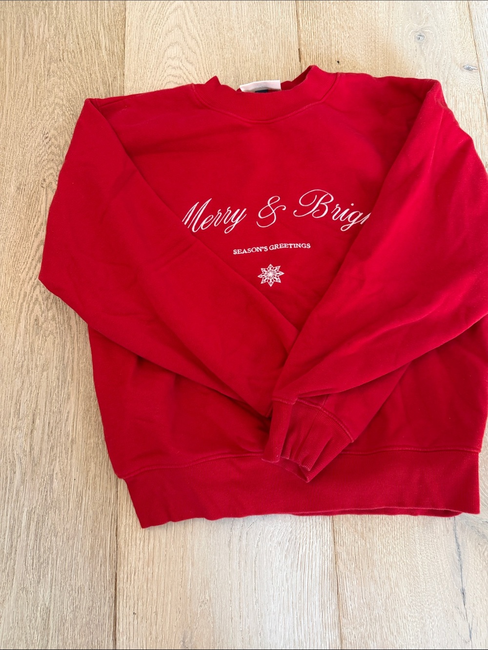 Target Red "Merry & Bright" Crewneck Sweatshirt